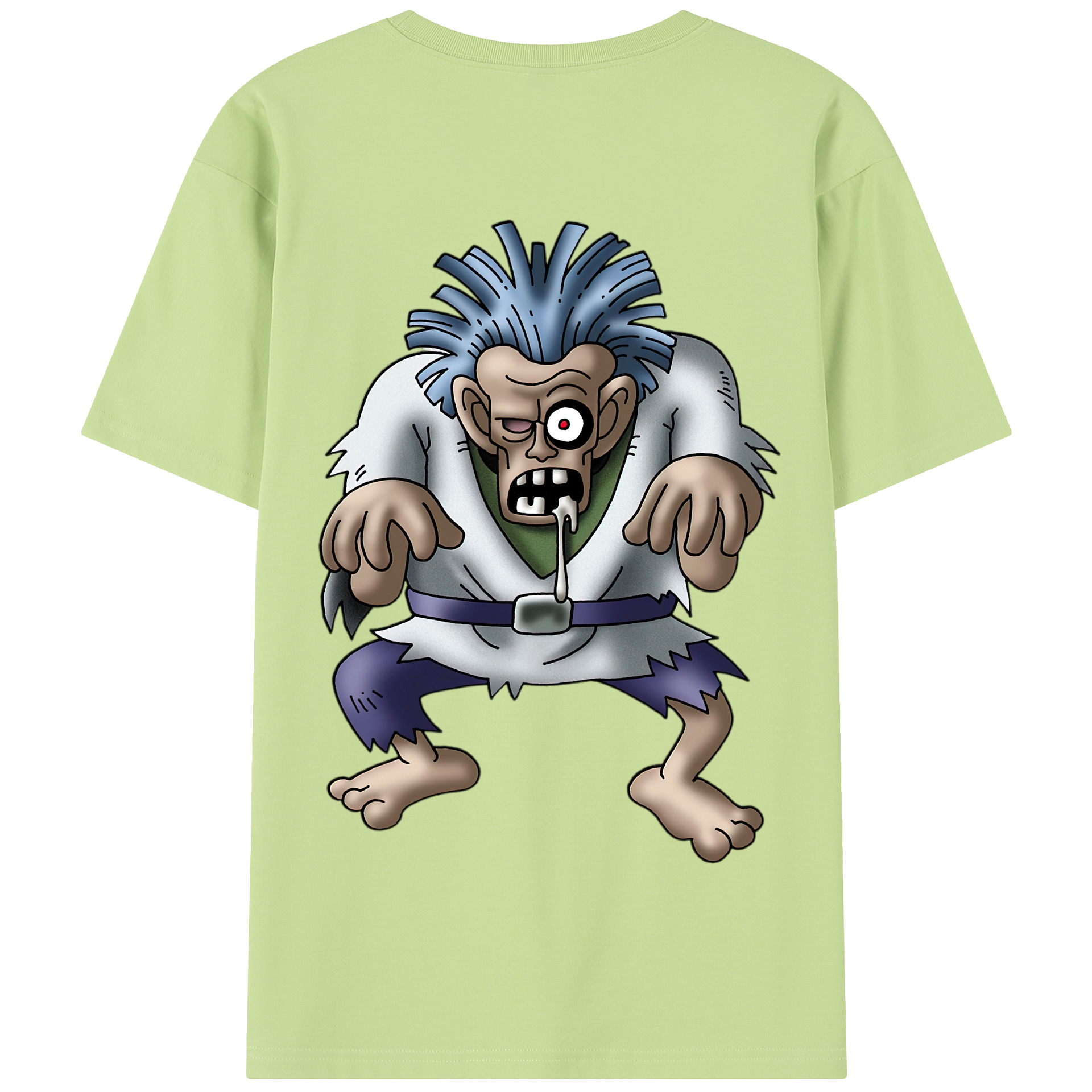 （画像用） ドラゴンクエスト Doragon Kuesuto Dragon Quest 綿100％半袖Tシャツ（背面プリント）